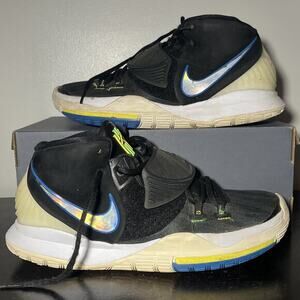 Nike Kyrie 6 Mens Size 10.5 Shutter Shades‎ Black Basketball Shoes BQ4630-004